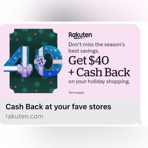 Get a free $40 when you spend $40 at any store!!
